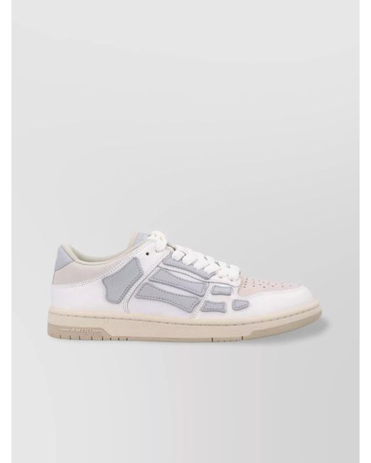 Amiri White Low Top Sneakers Contrast Panels for men