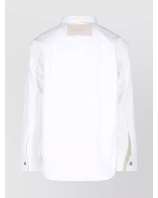 Jil Sander White Cotton Shirt for men