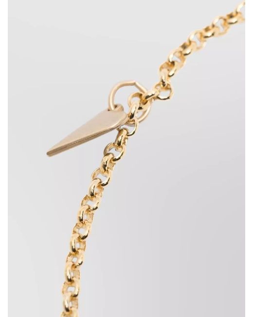 Forte_forte White Glass Bead Tassel Necklace