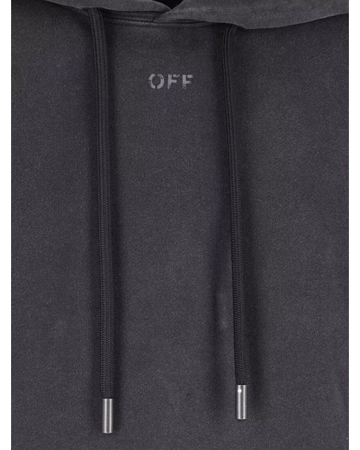 Off-White c/o Virgil Abloh Gray Cotton Sweatshirt for men