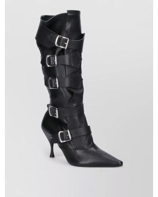 Vivienne Westwood Black Leather Ankle Boots