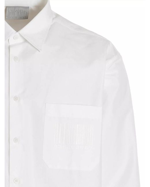 VTMNTS White Cotton Shirt for men