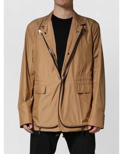 Dolce & Gabbana Natural Single Breasted Layered Coat Jacket for men