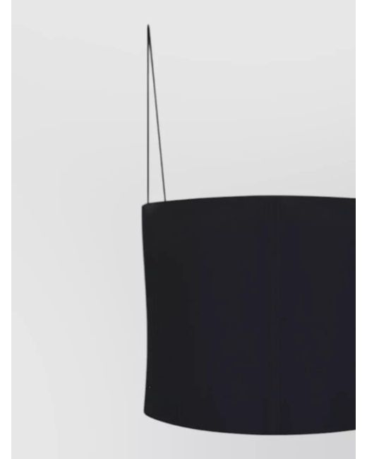 Forte_forte Black Linen Bustier Top