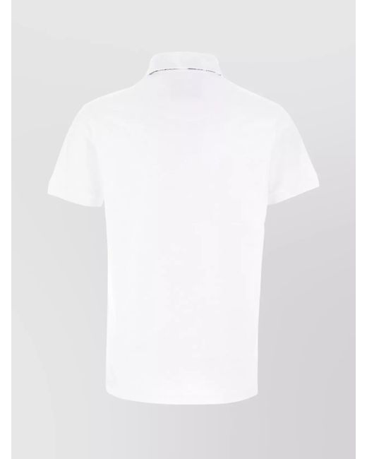 Etro White Cotton Short-Sleeve Polo Shirt for men