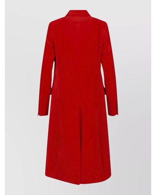 Jil Sander Tailored Coat Back Vent Double Breasted Lapels
