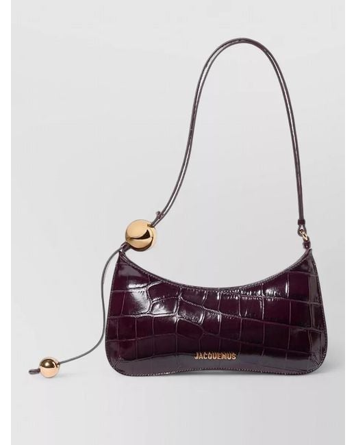 Jacquemus White Le Bisou Leather Clutch Bag