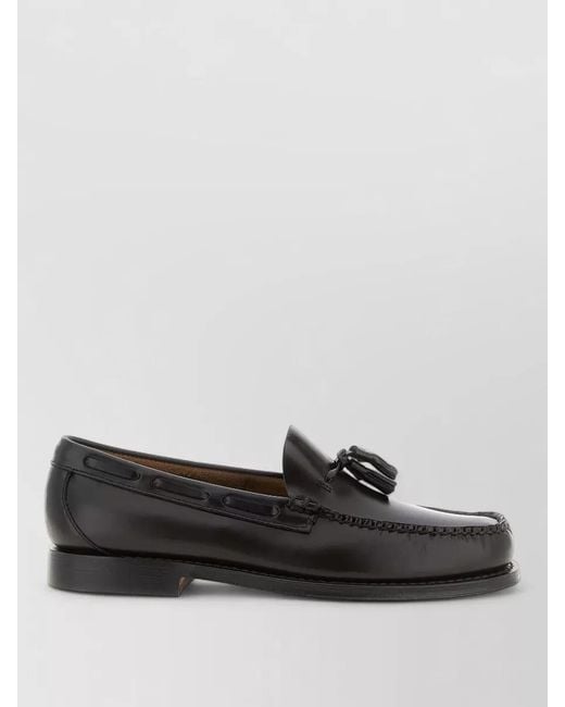 G.H.BASS Gray Weejuns Larkin Tassel Leather Moccasin Loafers for men