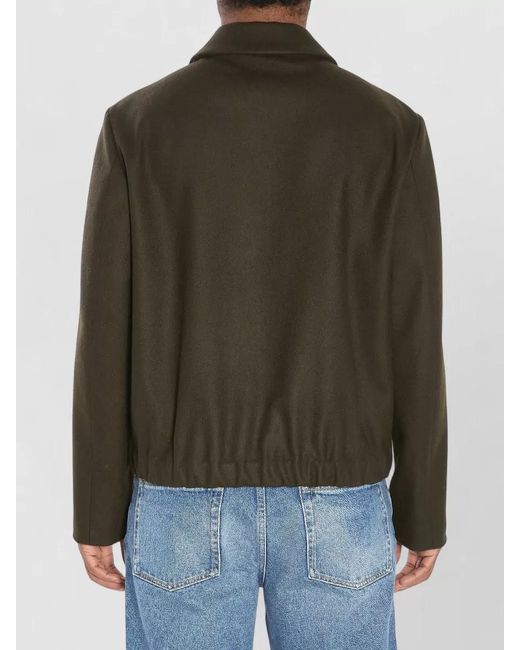 Barena Green Magan Caramal Wool Blend Jacket for men