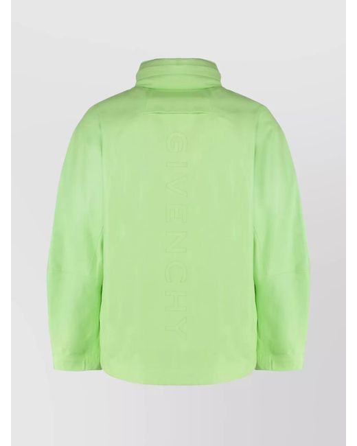 Givenchy Green Lambskin Hooded Sport Jacket for men