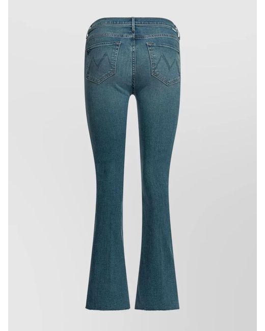 Mother Blue Ride Hard Live Louder Flared Jeans