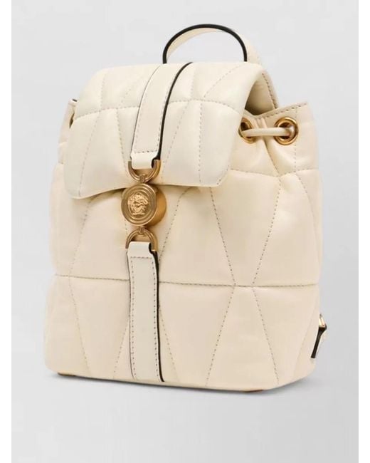 Versace Natural Leather Backpack Tone Hardware