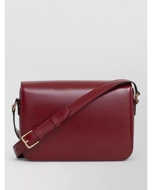 Céline Red Triomphe Classique Crossbody Bag