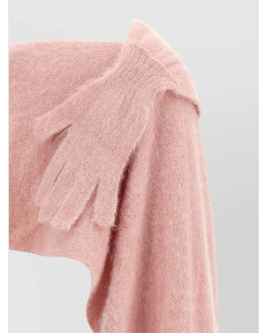 Moschino White Wool Cape