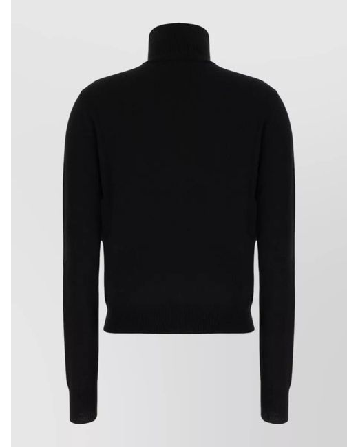 Gucci Black Wool Turtleneck Sweater Long Sleeves