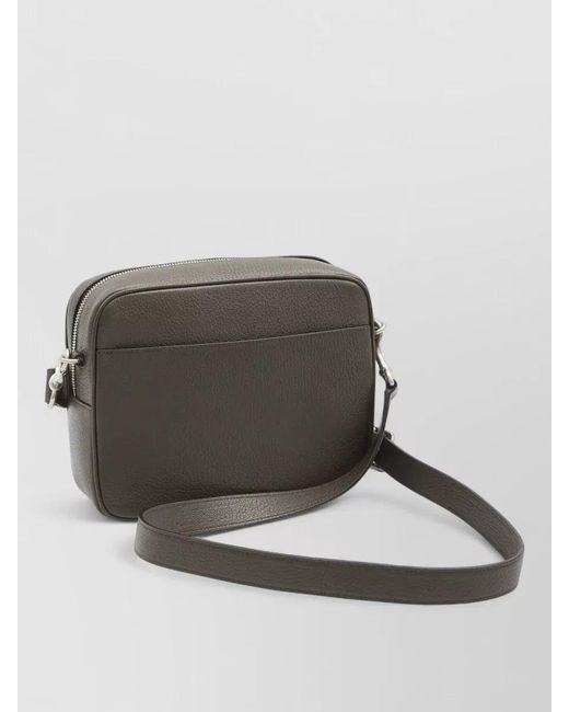 Saint Laurent Gray Leather Shoulder Bag for men