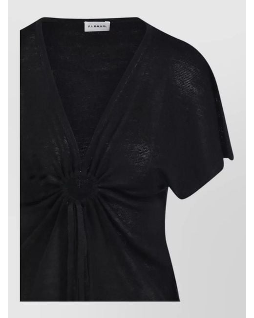 P.A.R.O.S.H. Black Camisole Top