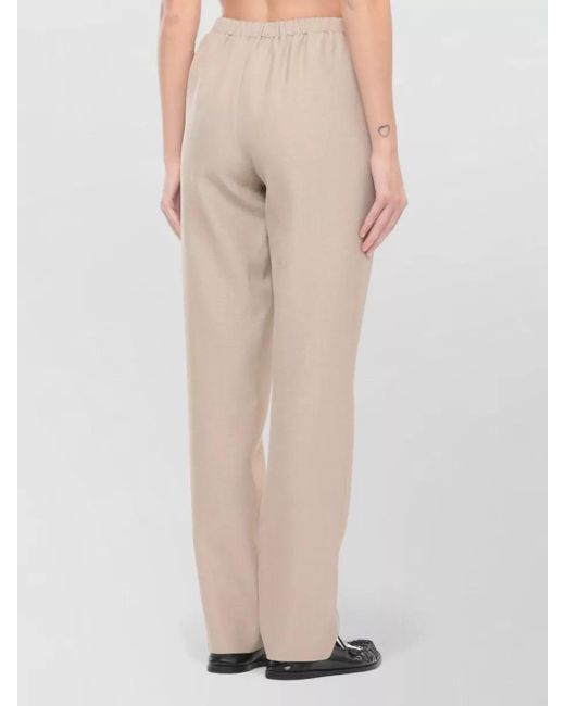 Loulou de Saison Natural Straight Leg Full Length Viscose Pants