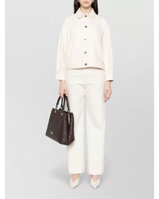 Max Mara Natural Denim Single Breasted Jacket