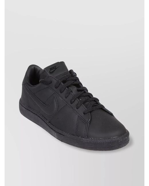 Comme des Garçons Black Leather Low-Top Sneakers