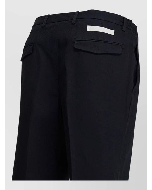 Briglia 1949 Blue Straight Leg Trousers Belt Loops And Pockets for men