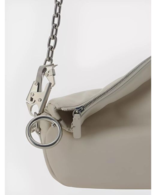 Burberry Natural Knight Small Lamb Leather Shoulder Bag