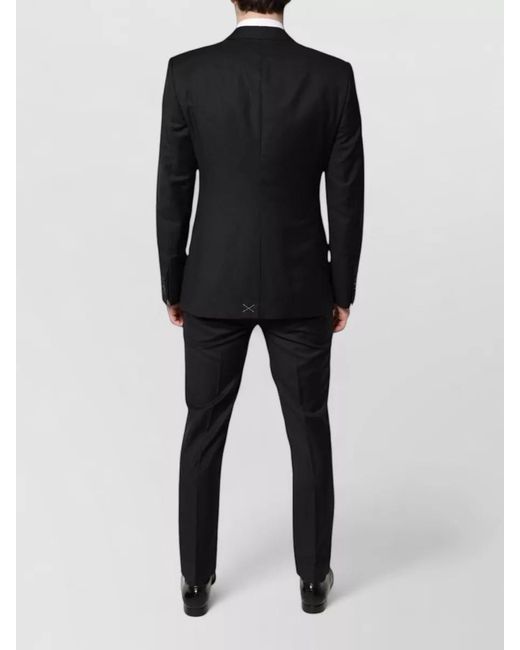 Dolce & Gabbana Black Wool Slim-Fit Single-Breasted Suit for men