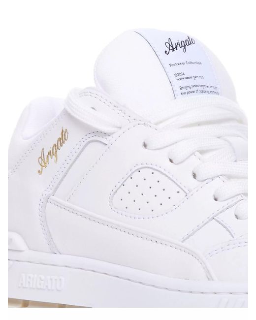 Axel Arigato White Leather Low-Top Sneakers