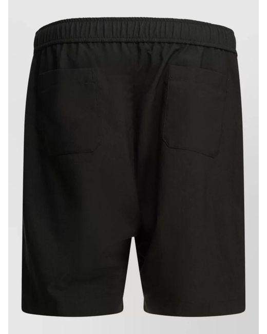 Givenchy Black Logo Shorts Side And Back Pockets for men