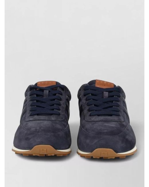 Hogan Blue Leather Low-Top Sneakers for men