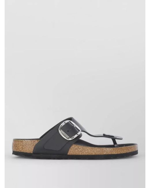 Birkenstock Multicolor Leather Flat Sandals Open Toe Buckle