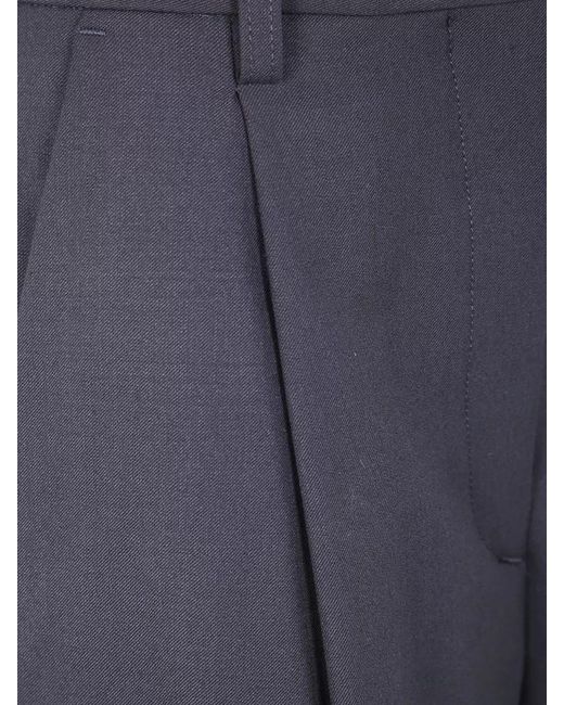 Thelatest Blue Wide Leg Pants Belt Loops Back Pockets