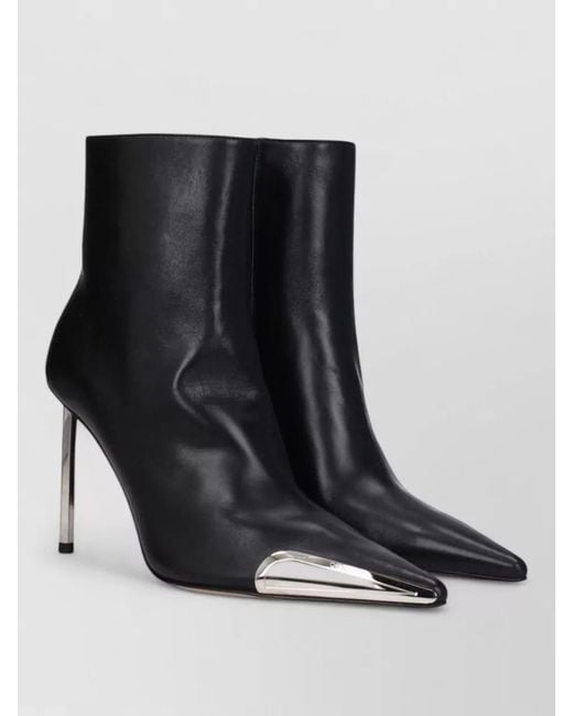 Off-White c/o Virgil Abloh Black Leather Ankle Boots