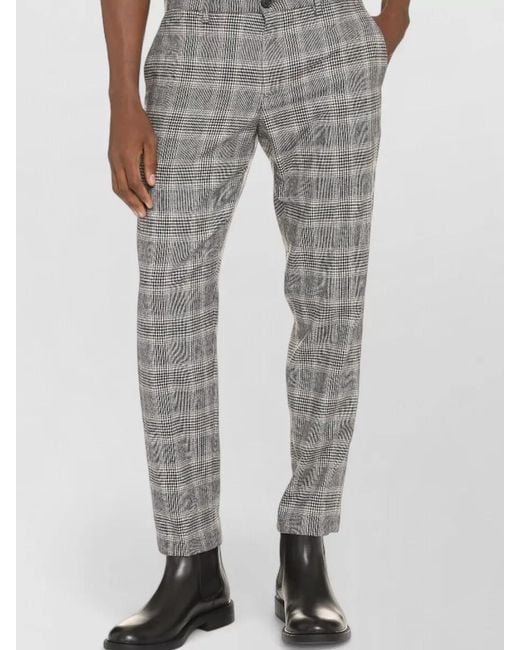 Department 5 Gray Setter Chino Trousers Wool Blend Design for men
