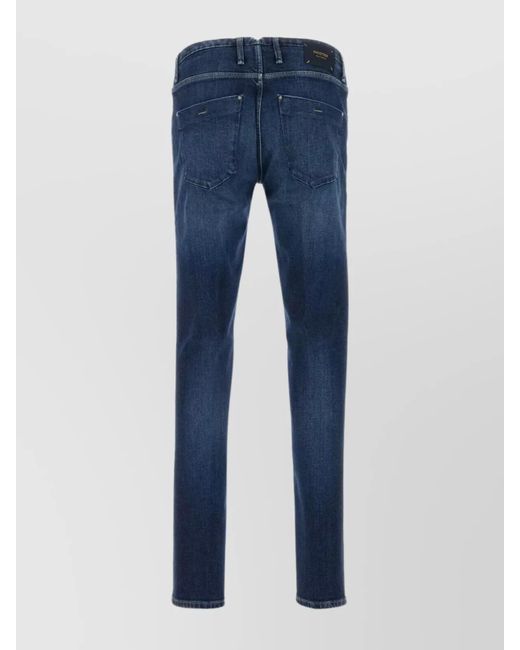 Incotex Blue Denim Skinny Jeans for men