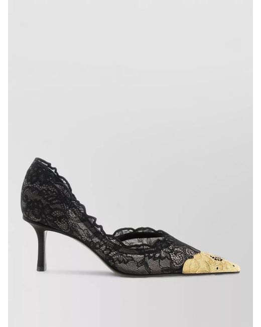 Jimmy Choo Metallic Textile Pumps