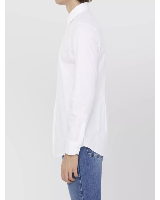 Gucci White Cotton Poplin Regular-Fit Shirt for men