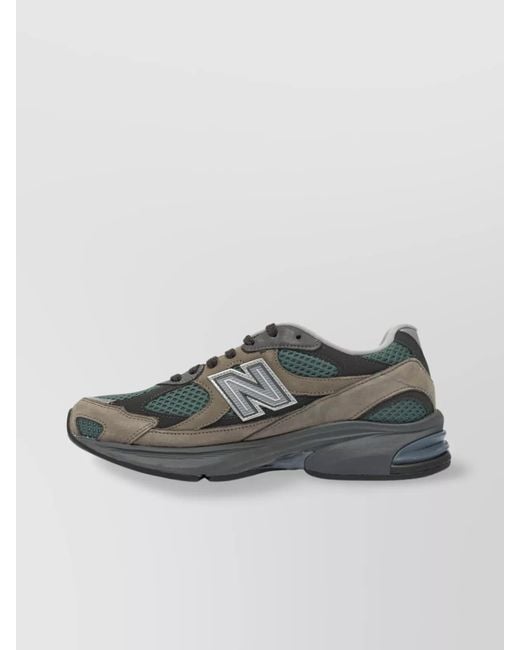 New Balance Gray Suede Low-Top Sneakers for men