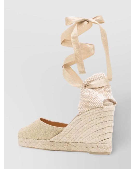 Castaner Natural Raffia Wedge Espadrilles Braided Detail