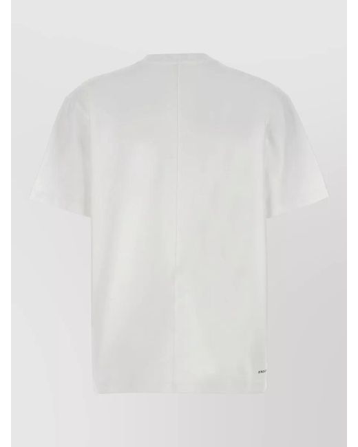 ARMARIUM White Vittoria Crew Neck Short Sleeve Top