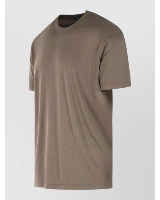 Tom Ford Brown Jersey Crew Neck Short-Sleeve T-Shirt for men