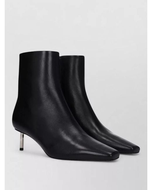 Off-White c/o Virgil Abloh Black Leather Ankle Boots