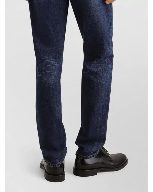 Dolce & Gabbana Blue Denim Straight-Leg Jeans for men