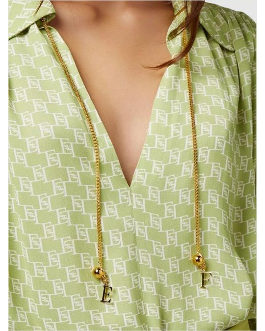 Elisabetta Franchi Yellow Blouse