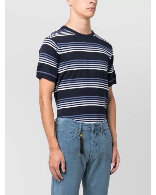 Incotex Blue Straight-Leg Trousers for men
