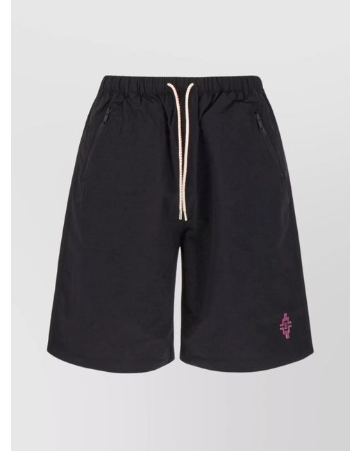Marcelo Burlon Blue Nylon Bermuda Shorts for men