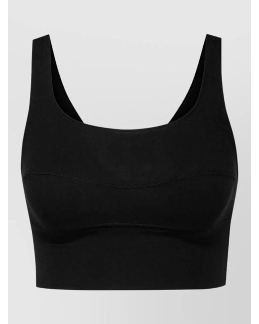 Calida Black Scoop Neck Stretch Bustier Wide Straps