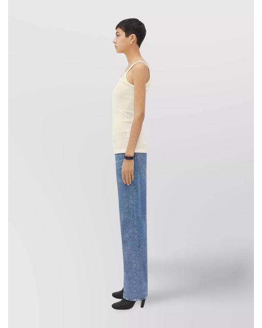 Bottega Veneta Blue Slim-Fit Tank Top