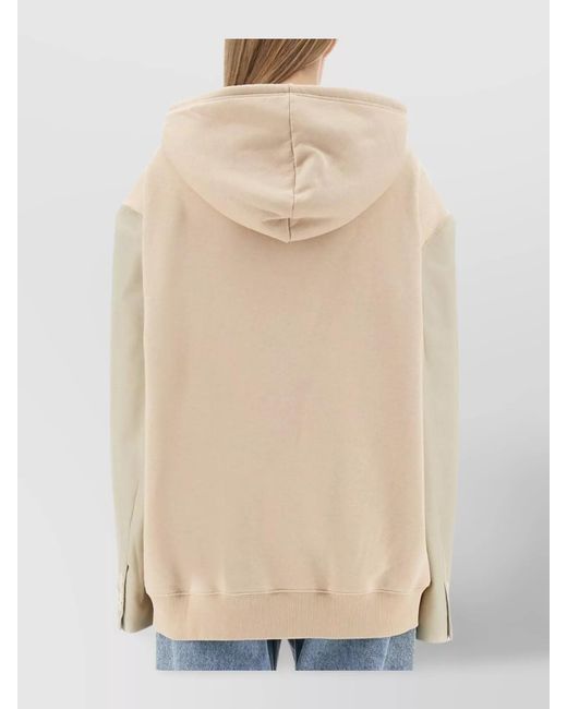 MM6 by Maison Margiela Natural Oversized Sweatshirt