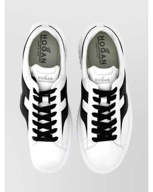 Hogan Metallic Leather Low-Top Sneakers for men